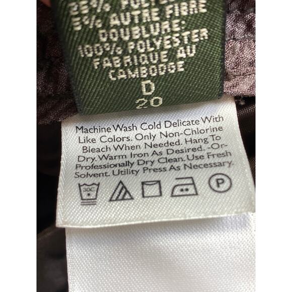 Eddie Bauer Recycled Wool Trousers Womens Sz 10 P Wide Leg Cuffed Pink Pinstripe - Picture 8 of 11